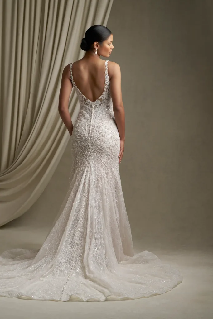 allure couture c805 sleeveless sheath wedding dress