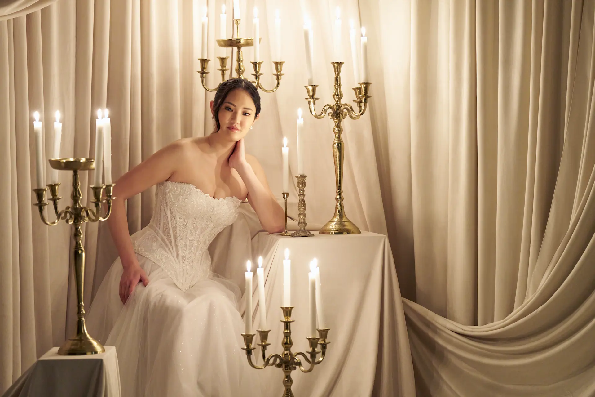 allure couture c804 beaded modern peplum a line wedding dress