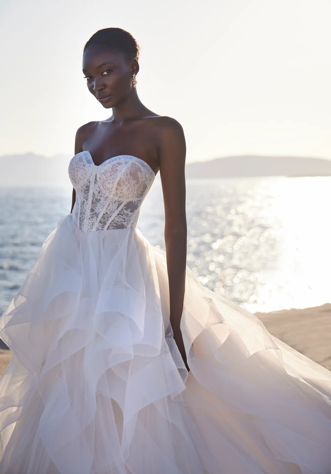 Madison James Demi Strapless Sweetheart Neckline Tulle Ballgown Wedding Dress