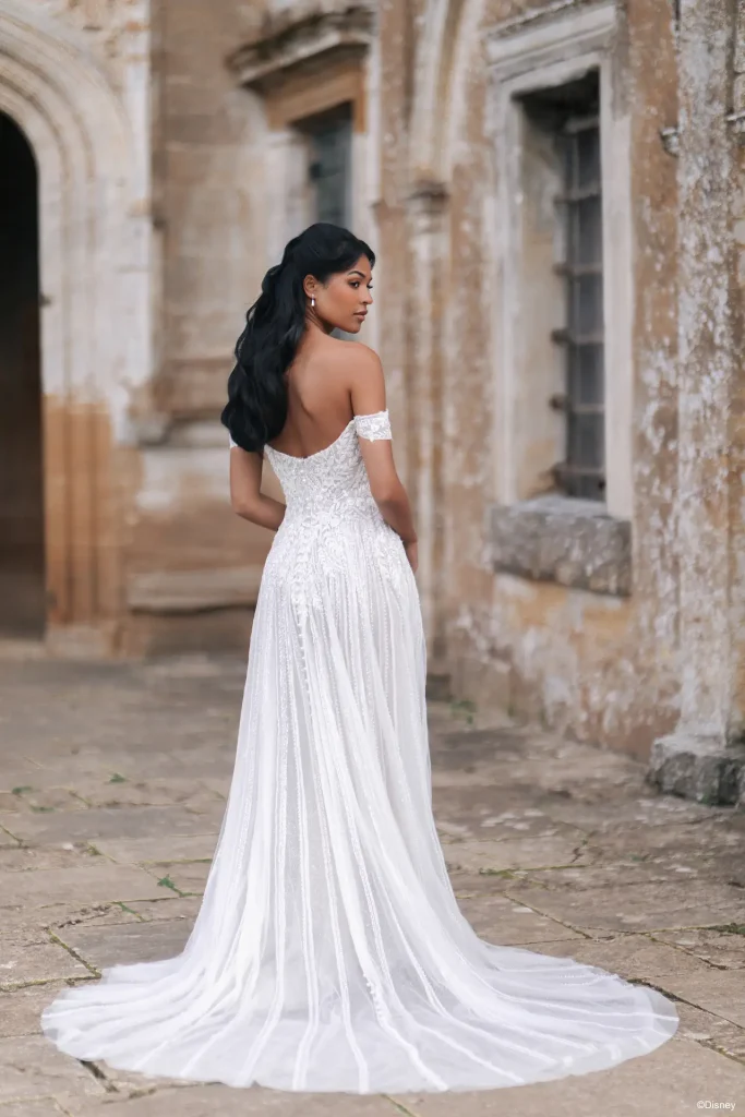 The 2026 Disney Fairy Tale Weddings Collection Jasmine Inspired Allure D474 Beaded A Line Princess Wedding Dress