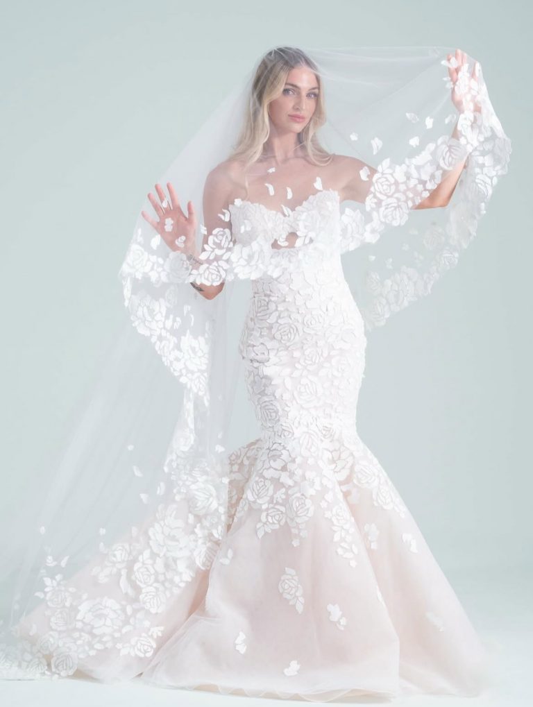 Hayley Paige Beneath The Hawthorn Romantic Mermaid Wedding Dress in Lace and Tulle in Denver Colorado at The Bridal Collection