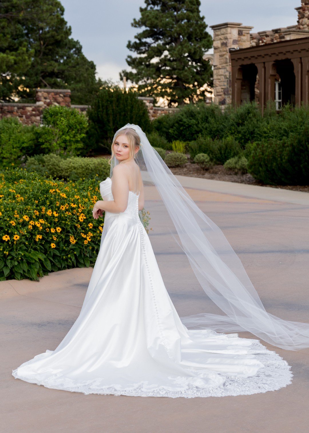 Kathryn Elizabeth Claire Basque Waist Fitted Wedding Gown