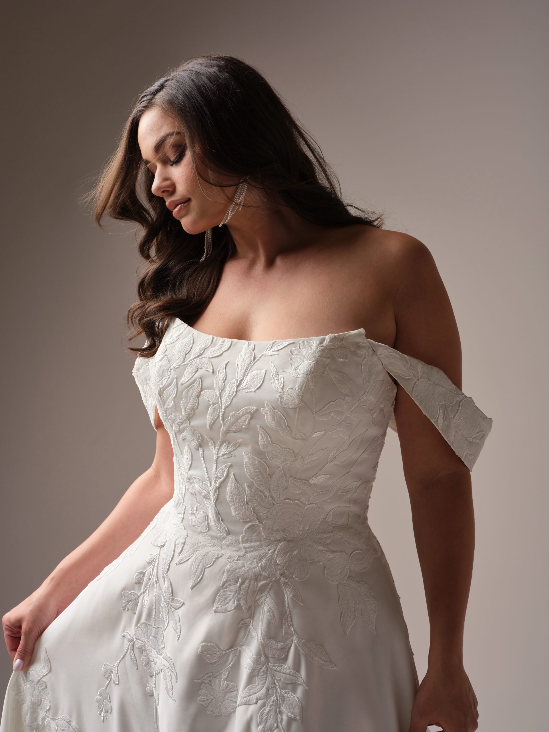 Maggie Sottero Sheridan A line Wedding Dress Curve in Denver Colorado at The Bridal Collection