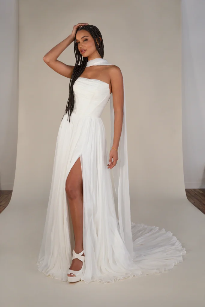 Avalon All Who Wander Wedding Dress With Scarf