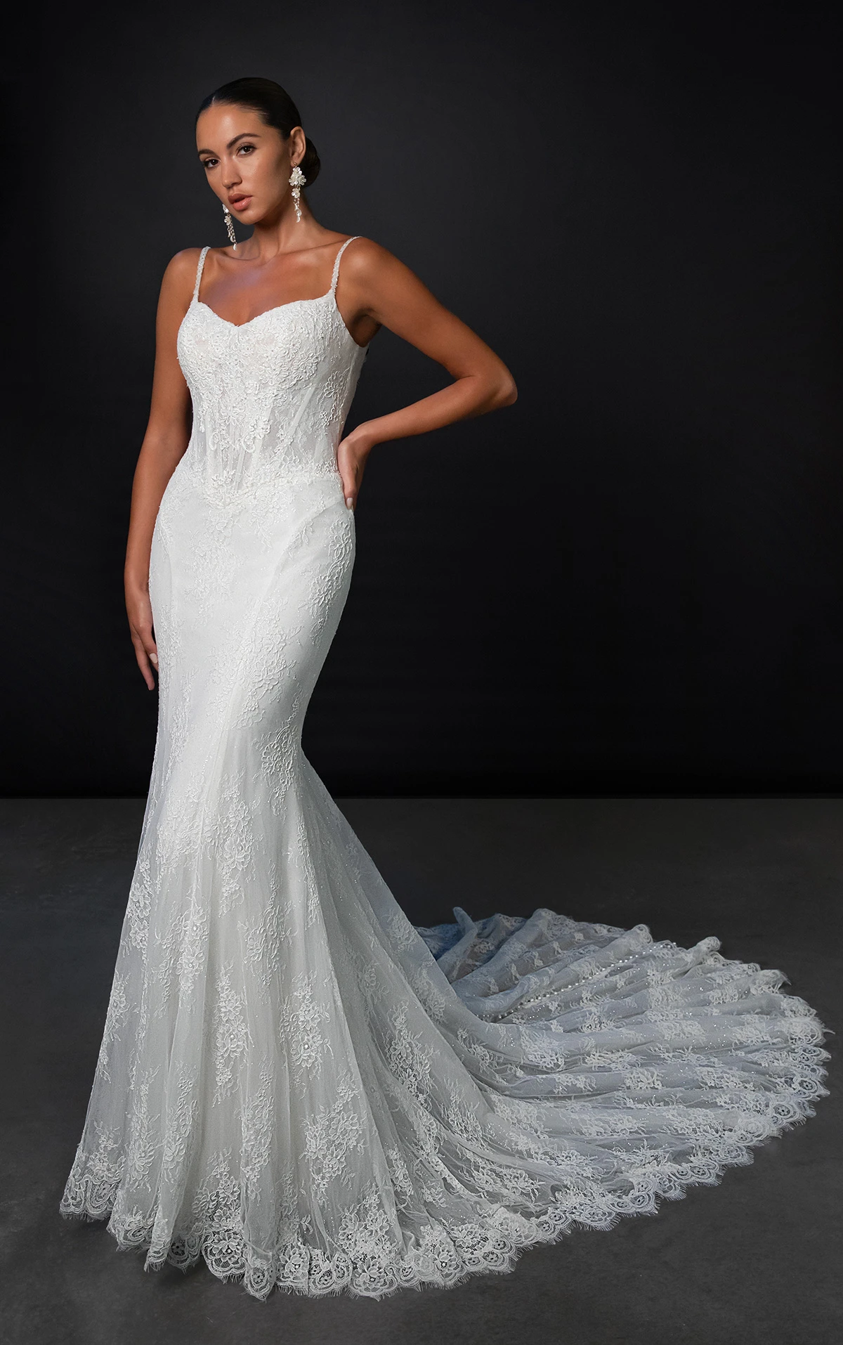 ML1964 Martina Liana Beaded Lace Wedding Dress