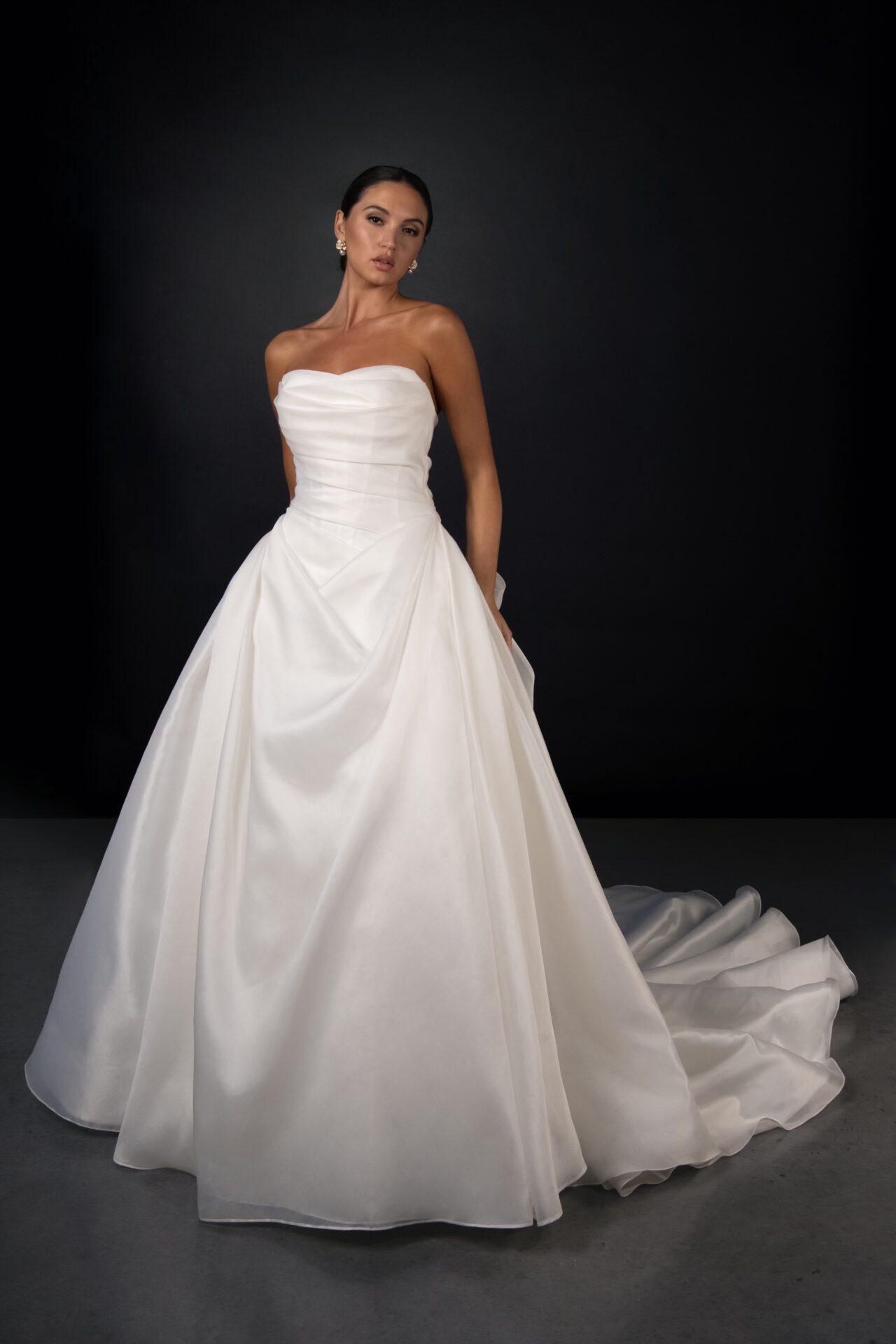 Martina Liana luxe organza a-line wedding gown